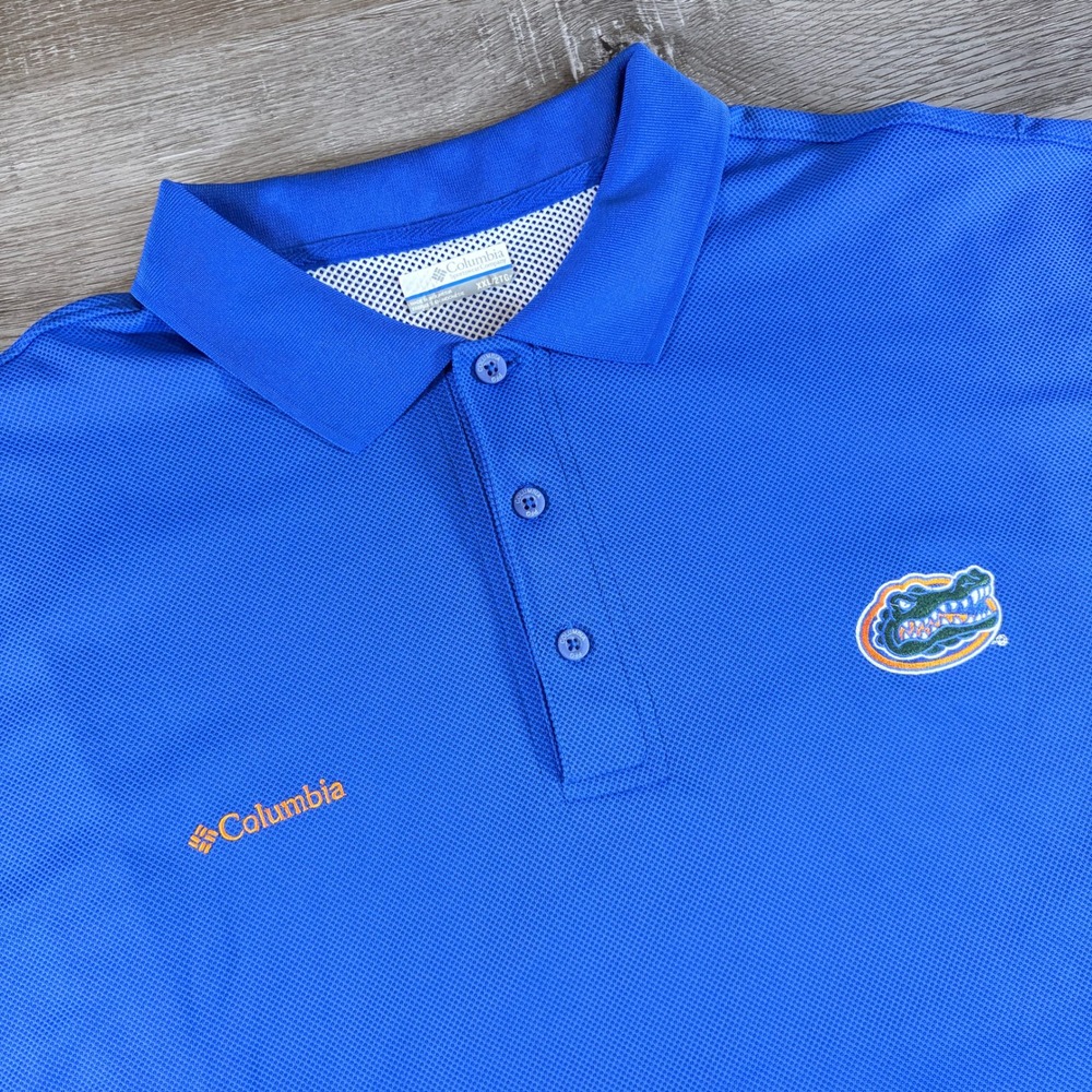 University of Florida Gators Columbia PFG Men's Blue S/S Shirt Size‎ XXL